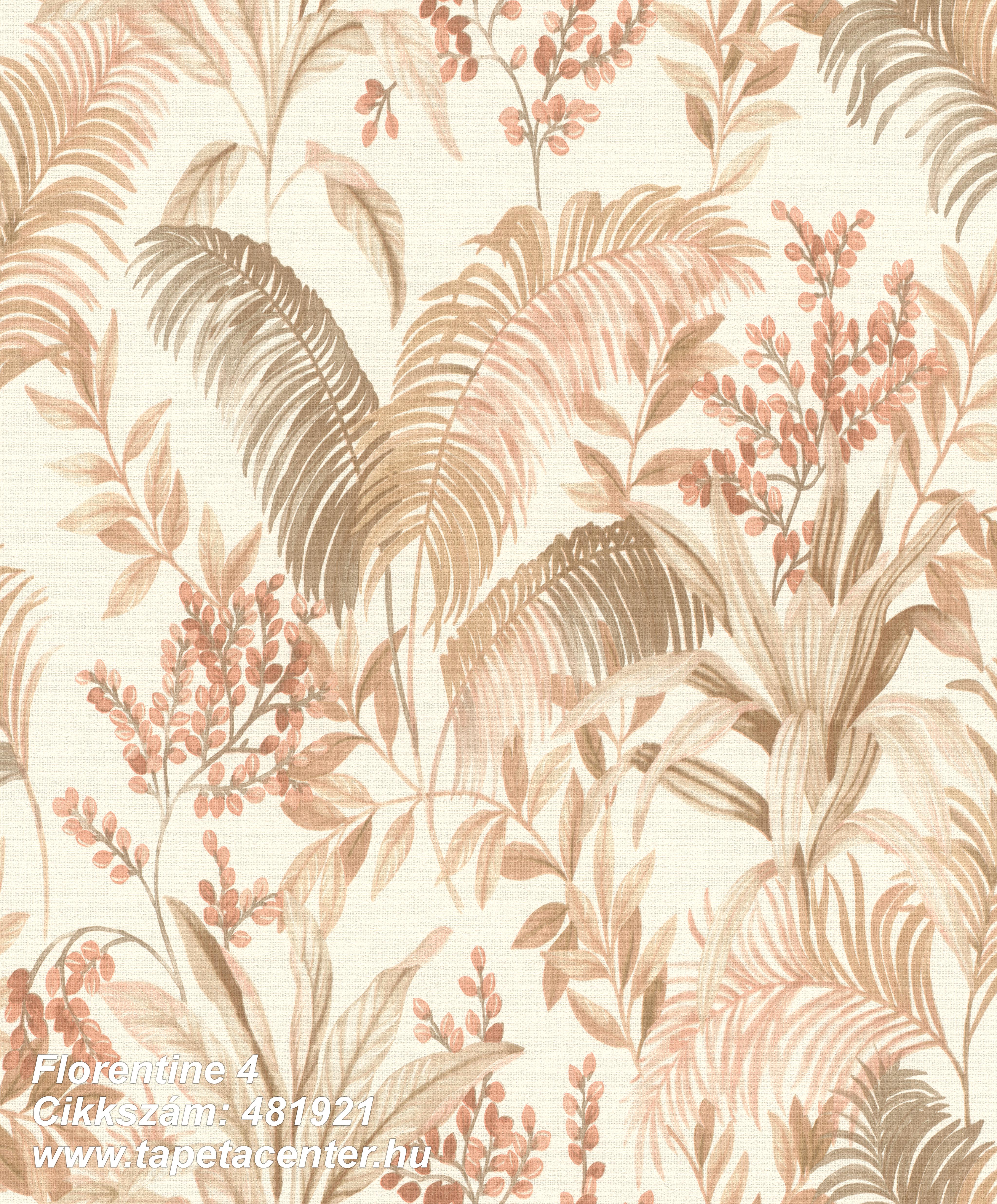 Természeti mintás,textil hatású,barna,bézs-drapp,pink-rózsaszín,lemosható,vlies tapéta 